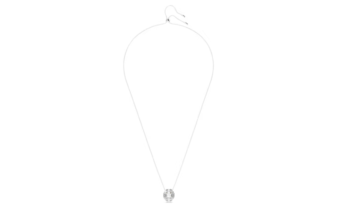 (Women) Swarovski Mesmera Rhodium-Plated Zirconia Crystal Pendant Necklace Silver 5669914 圖 3