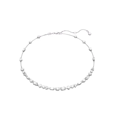 (Women) Swarovski Mesmera Series Rhodium-Plated Necklace with Crystals - Silver (). 5676989