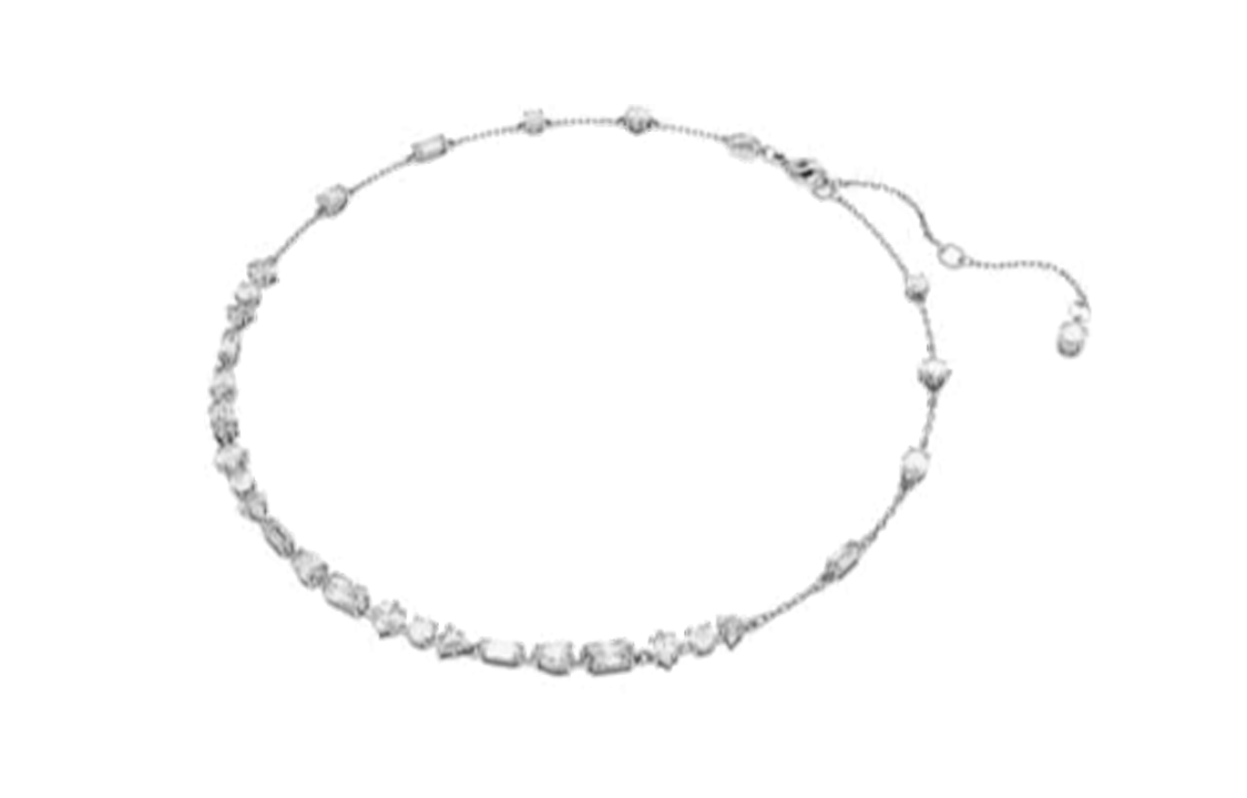 (Women) Swarovski Mesmera Series Rhodium-Plated Necklace with Crystals - Silver (). 5676989 圖 3