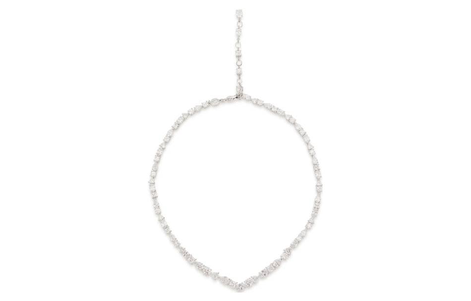 (Women) Swarovski Mesmera Silver Crystal Rhodium-Plated Necklace for Women. 5665242 圖 2