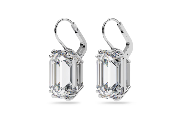 (Women) Swarovski Millenia Mixed-Cut Rhodium-Plated Necklace Set for Women - Silver White 5656351 圖 6