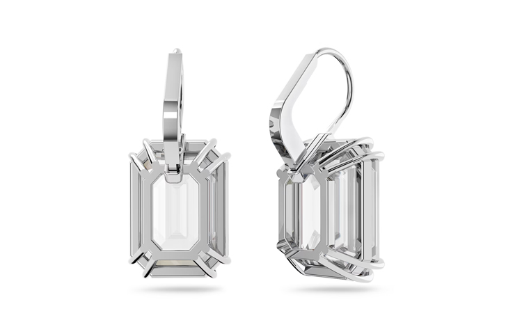 (Women) Swarovski Millenia Mixed-Cut Rhodium-Plated Necklace Set for Women - Silver White 5656351 圖 7