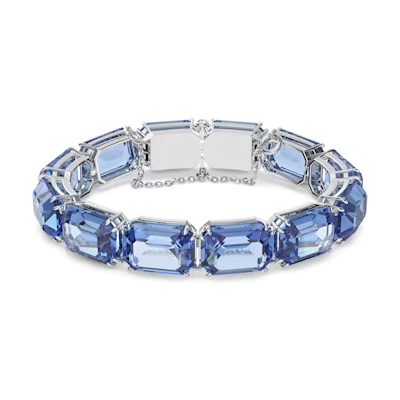 (Women) Swarovski Millenia Octagon-Cut Rhodium-Plated Fashion Bracelet for Women. 5614927