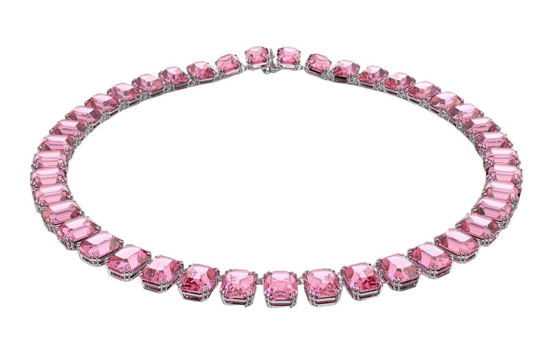 (Women) Swarovski Millenia Octagon Cut Crystal Necklace Pink - . 5608807