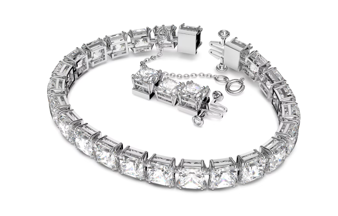 (Women) Swarovski Millenia Square-Cut Elegant Alloy  Bracelet. 5599202 圖 3