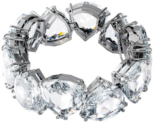 (Women) Swarovski Millenia Triangle-Cut Crystal Bracelet Rhodium-Plated Women’s White 5599194 Order (Women) Swarovski Millenia Triangle-Cut Crystal Bracelet Rhodium-Plated Women’s White 5599194