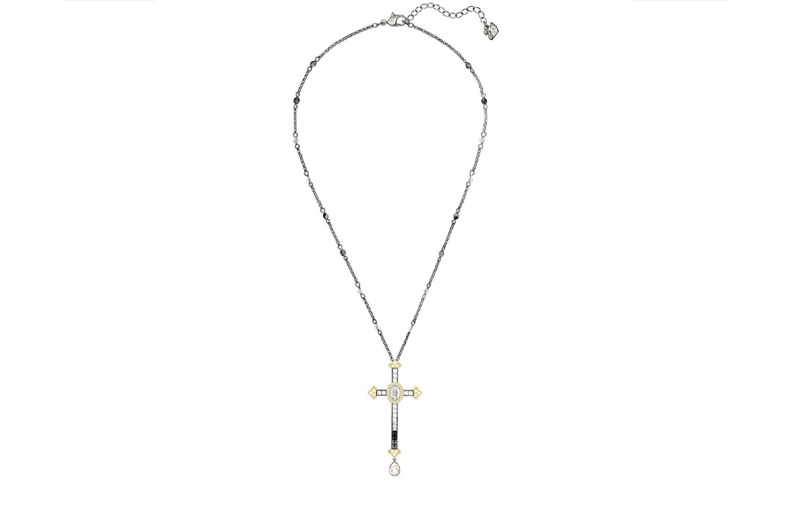 (Women) Swarovski Millennium Cross Pendant Necklace for Women Silver Crystal. 5409396 圖 3