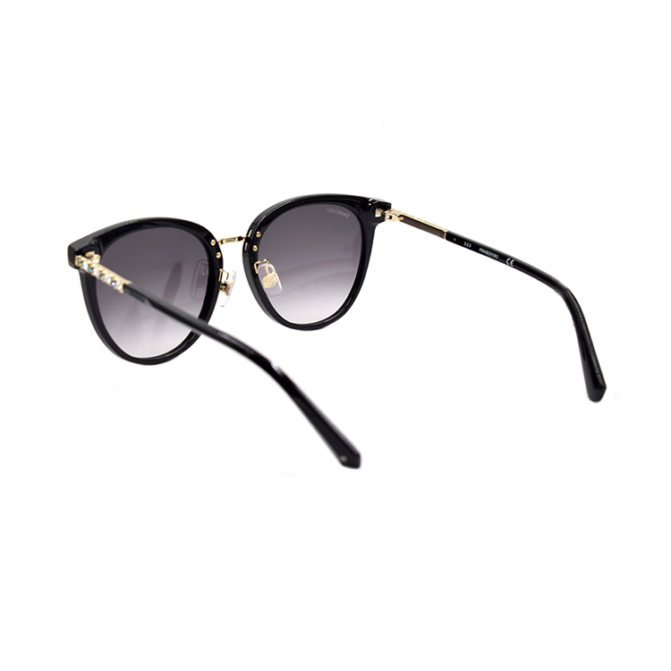 Shop (W) 施華洛世奇 現代水晶蝴蝶金屬框女士太陽眼鏡 SK0317-D-01B