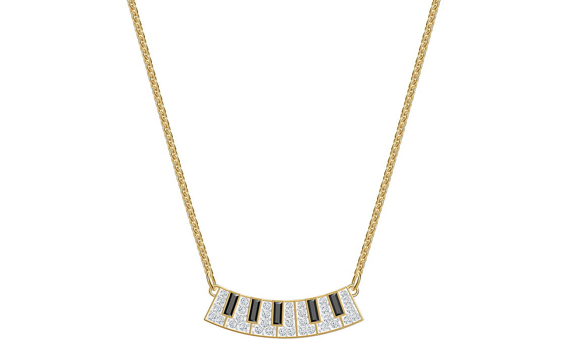 (Women) Swarovski Music Piano Keys Necklace for Women 5493366