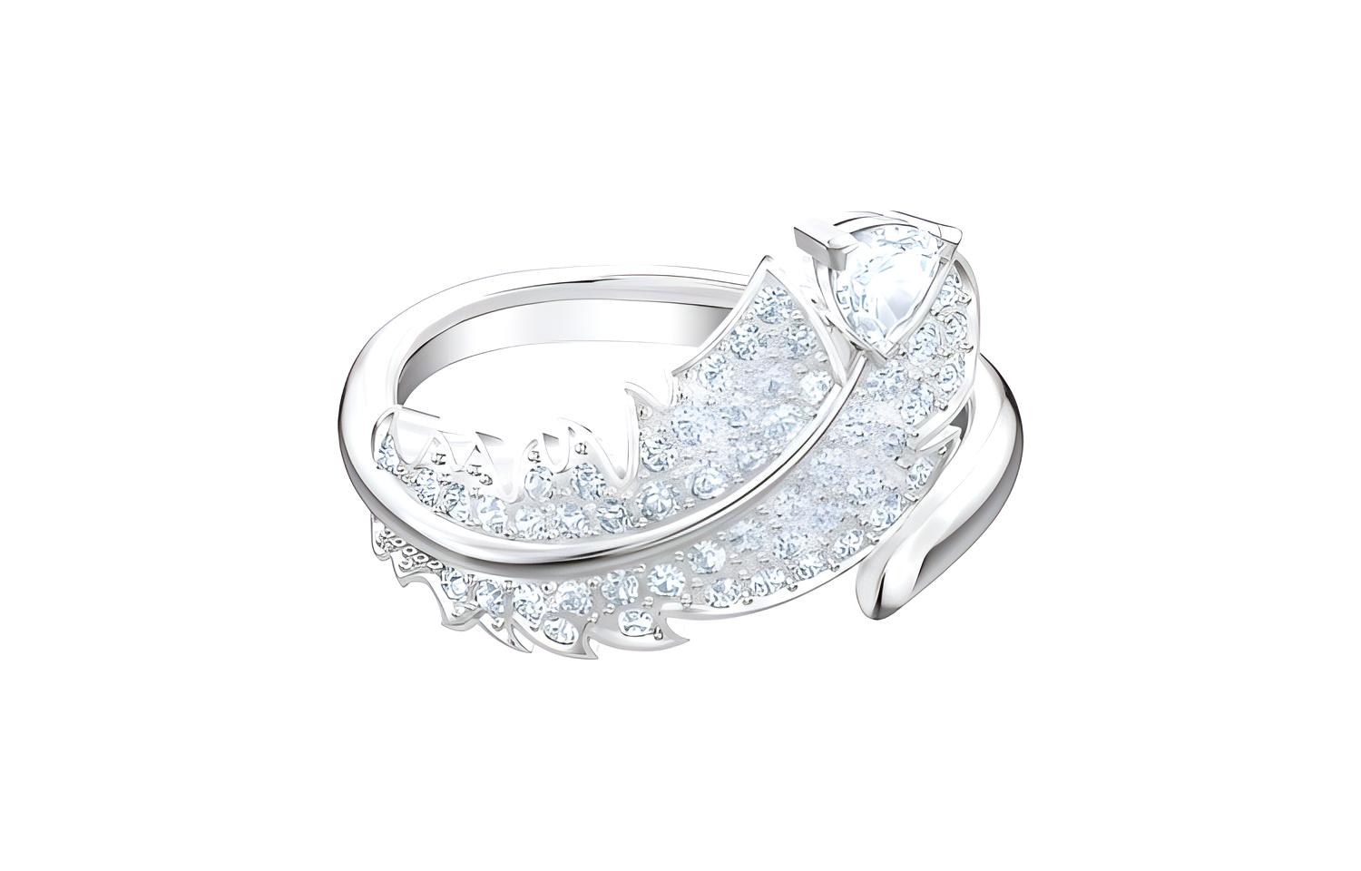 (Women) Swarovski NICE Elegant Feather Dazzling  Ring 5515029