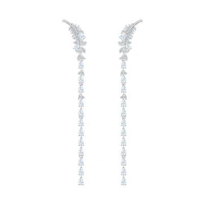 (Women) Swarovski Nice Feather-Inspired Creative Design Earrings for Women. 5493406