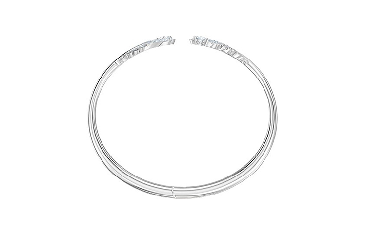 Lookbook (W) スワロフスキー ナイス ロジウムメッキ ブレスレット レディース プラチナカラー 5482915