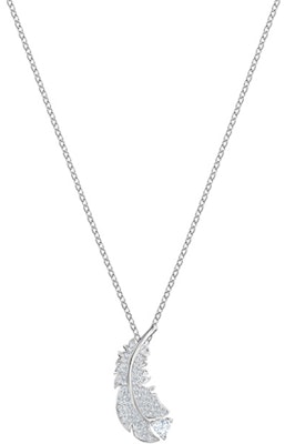 (W) 施華洛世奇 Nice系列銀色羽毛鍍銠女項鍊 白色 5482914 Buy (W) 施華洛世奇 Nice系列銀色羽毛鍍銠女項鍊 白色 5482914