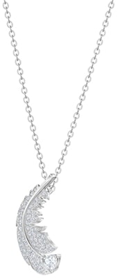 (W) 施華洛世奇 Nice系列銀色羽毛鍍銠女項鍊 白色 5482914 Lookbook (W) 施華洛世奇 Nice系列銀色羽毛鍍銠女項鍊 白色 5482914