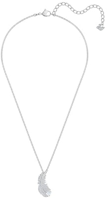 (W) 施華洛世奇 Nice系列銀色羽毛鍍銠女項鍊 白色 5482914 Shop (W) 施華洛世奇 Nice系列銀色羽毛鍍銠女項鍊 白色 5482914