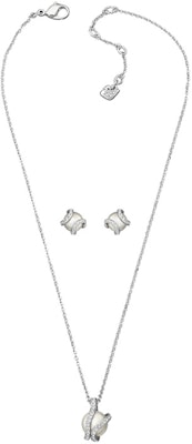 (W) 施華洛世奇裸色水晶珍珠項鍊耳環套組女款 5528964 Lookbook (W) 施華洛世奇裸色水晶珍珠項鍊耳環套組女款 5528964