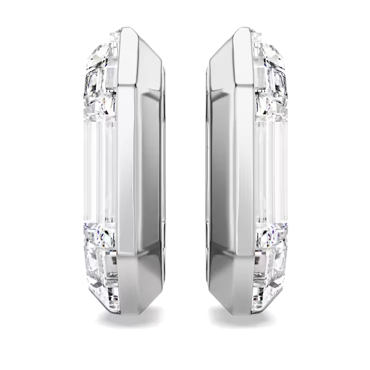 (Women) Swarovski Octagon Crystal Design  Earrings - White. 5696289 圖 2