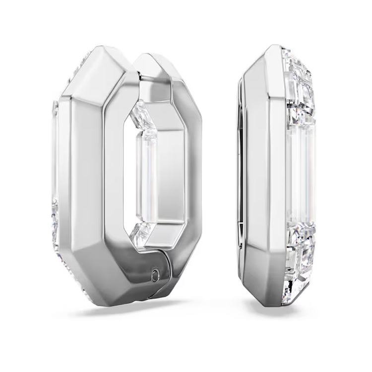 (Women) Swarovski Octagon Crystal Design  Earrings - White. 5696289 圖 3