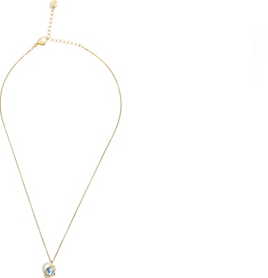 (W) 施華洛世奇金色鍍層藍水晶女士項鍊 5455037 Shop (W) 施華洛世奇金色鍍層藍水晶女士項鍊 5455037