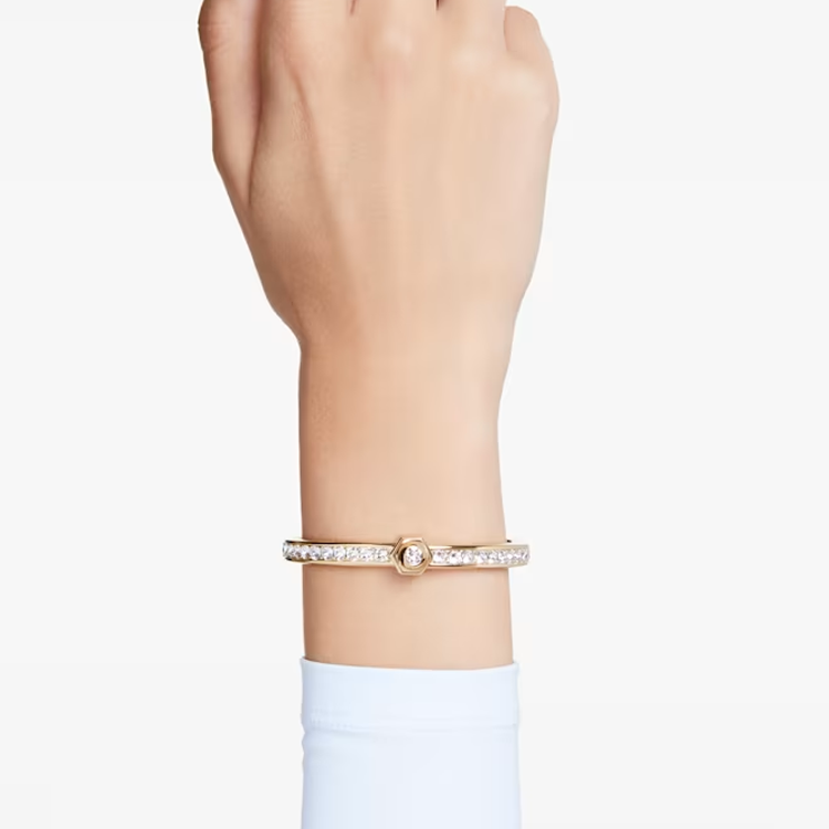 Details for (W) 施華洛世奇圓形水晶金色手鏈女款 - 金色 5688493