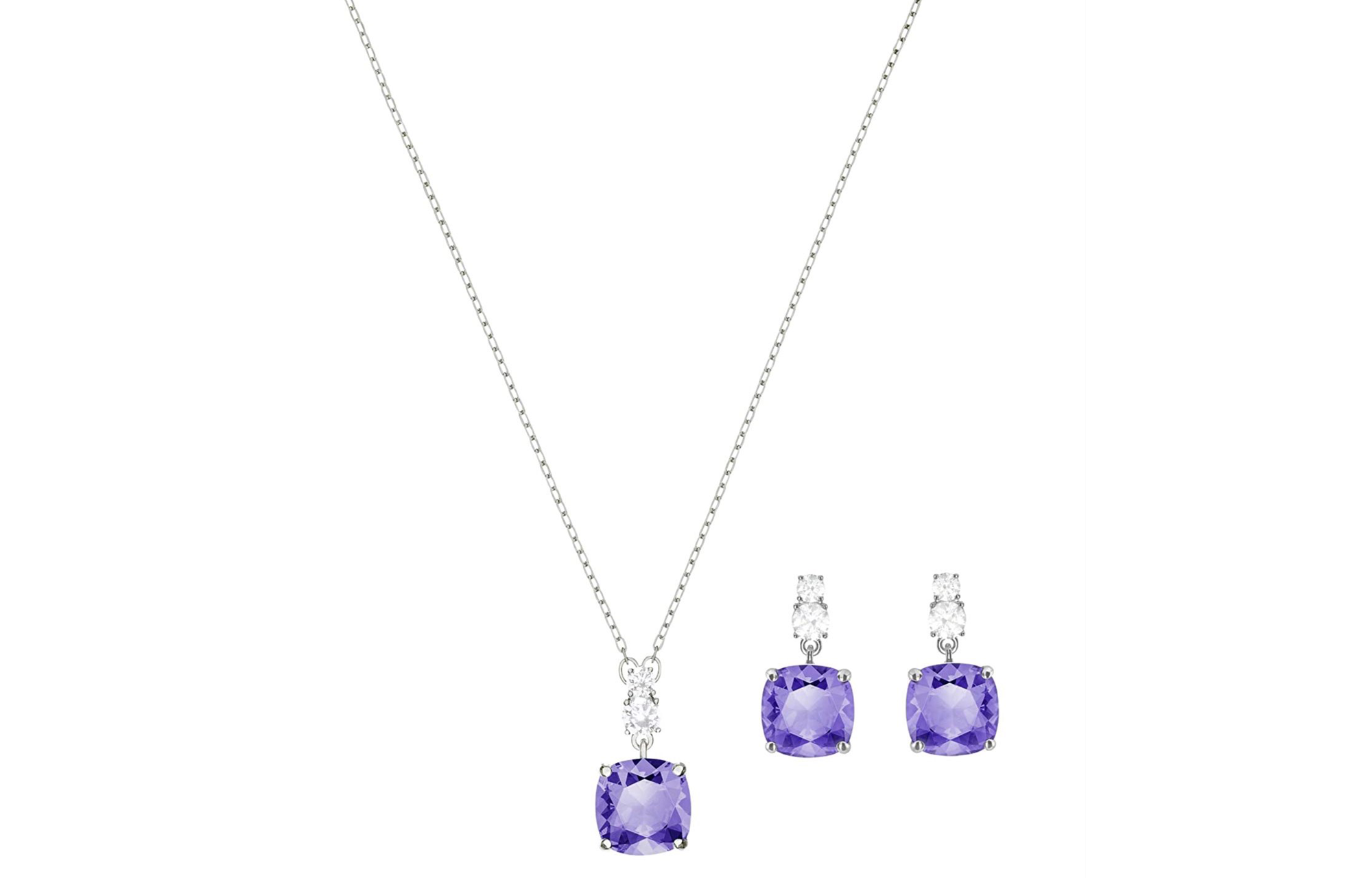 (Women) Swarovski Purple Amethyst 3-Piece Set for Women 5416515