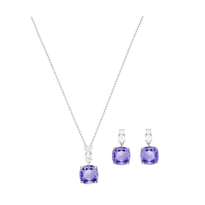 (Women) Swarovski Purple Amethyst 3-Piece Set for Women 5416515