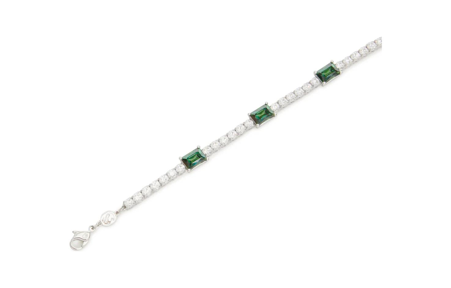 Lookbook (W) 施華洛世奇鍍銠銀手鍊，鑲嵌寶石飾品。 5666422GRERHS