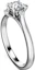 Lookbook (Women) Swarovski Rhodium-Plated Silver Ring with Small Diamond Accents for Women. 5690384