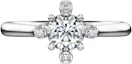 Shop (Women) Swarovski Rhodium-Plated Silver Ring with Small Diamond Accents for Women. 5690384