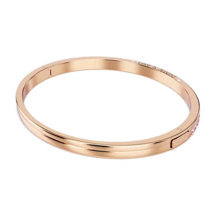 Purchase (W) Pulsera Swarovski Oro Rosa con Cristales y Letra Grabada. 5690021