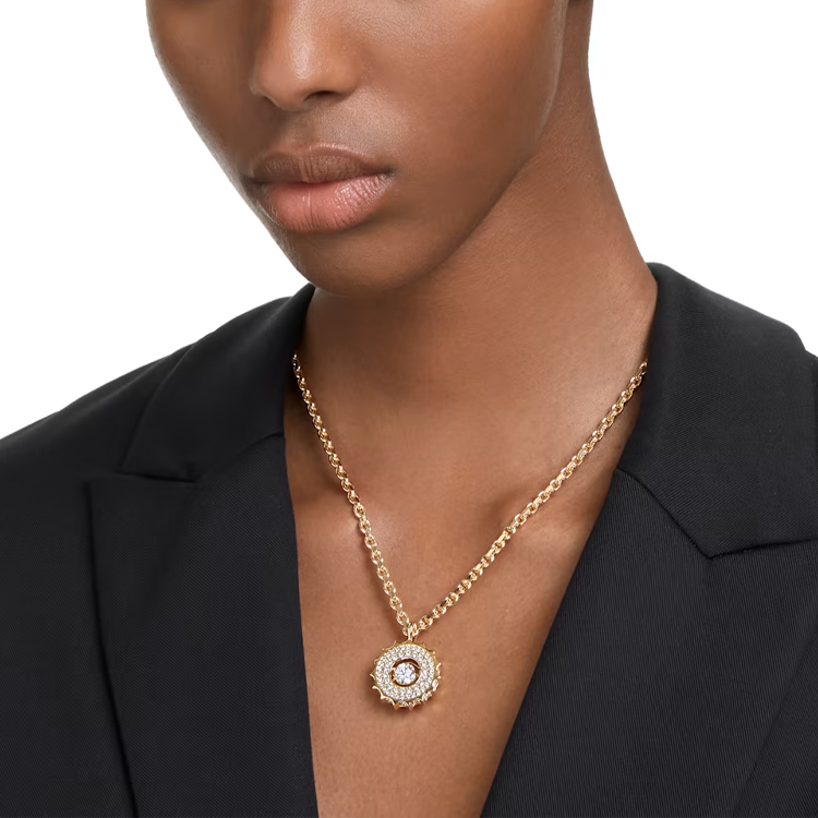 (Women) Swarovski Rota Round Cut Artificial Crystal Necklace for Women. 5650366 圖 5