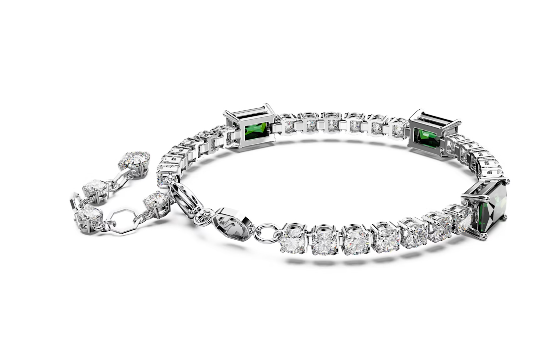 (Women) Swarovski Silver  Bracelet with Solid Color Inlay. 5666422 圖 4