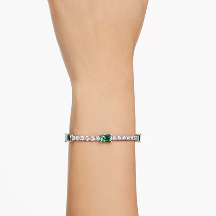 (Women) Swarovski Silver  Bracelet with Solid Color Inlay. 5666422 圖 5