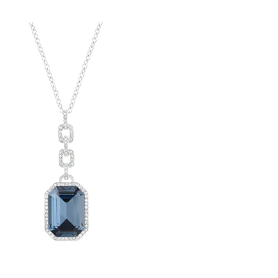 (Women) Swarovski Silver Crystal Pendant Necklace for Women. 5105396