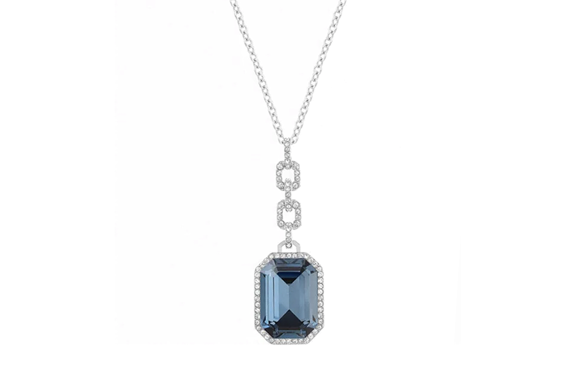 (Women) Swarovski Silver Crystal Pendant Necklace for Women. 5105396 圖 2