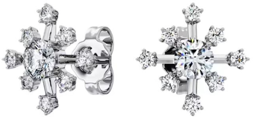 (W) 施華洛世奇雪花鍍銠白金鑽石耳釘女款 5688876 Purchase (W) 施華洛世奇雪花鍍銠白金鑽石耳釘女款 5688876