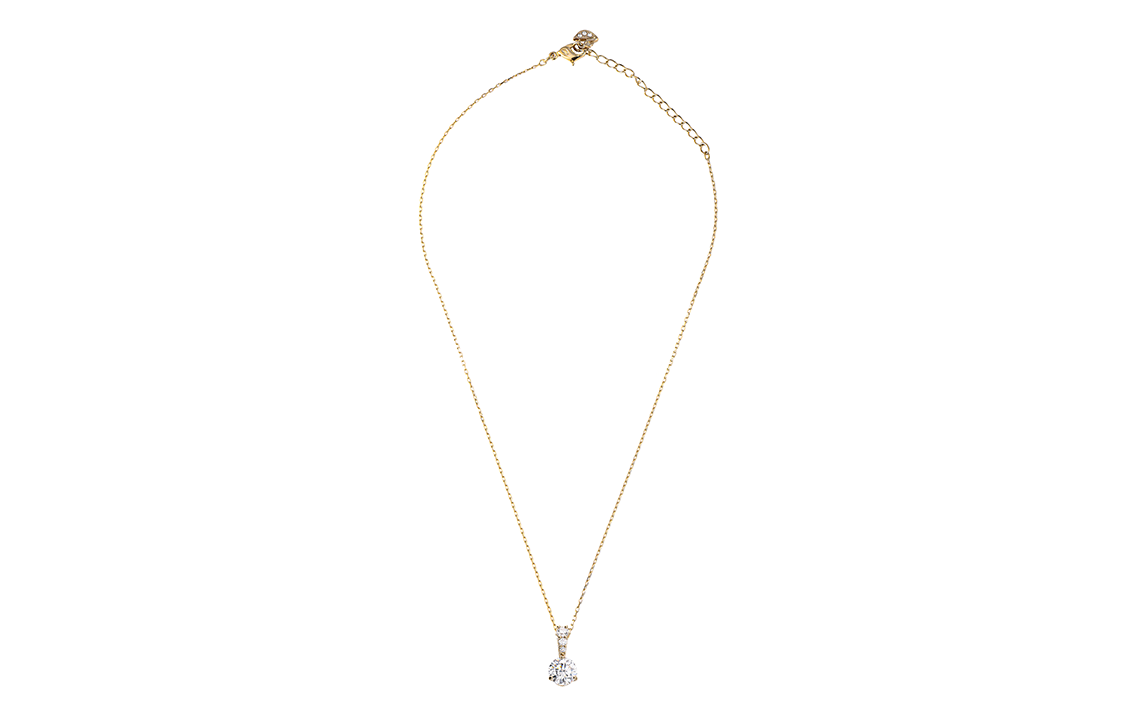 (Women) Swarovski Solitaire Angel Kiss Gold Crystal Pendant Necklace for Women. 5511557 圖 4