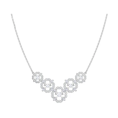 (Women) Swarovski Sparkling Dance Flower Necklace White 5397240
