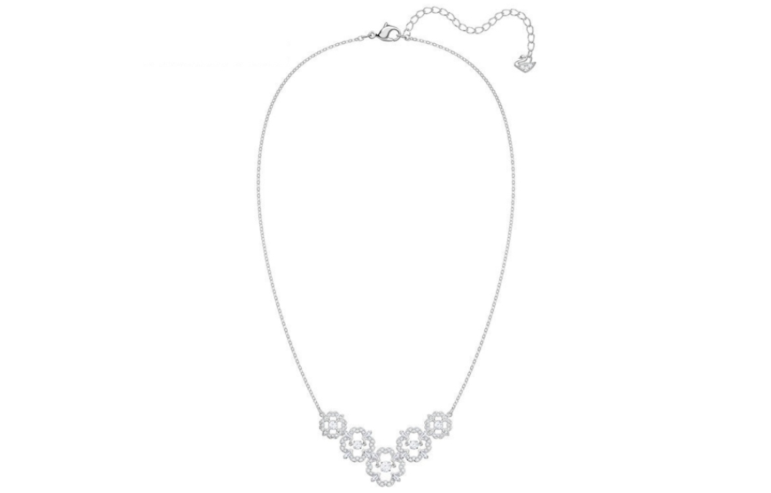(Women) Swarovski Sparkling Dance Flower Necklace White 5397240 圖 3