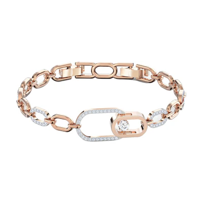 (Women) Swarovski Sparkling Dance North Bracelet White/Rose Gold-Plated. 5554217