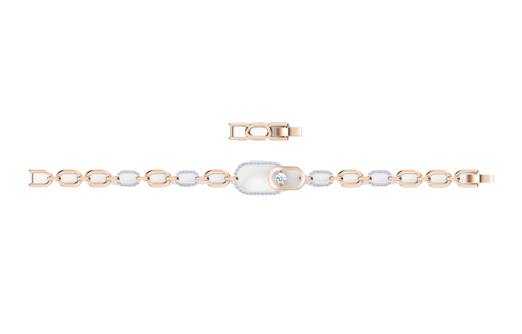 (Women) Swarovski Sparkling Dance North Bracelet  White/Rose Gold-Plated. 5554217 圖 4
