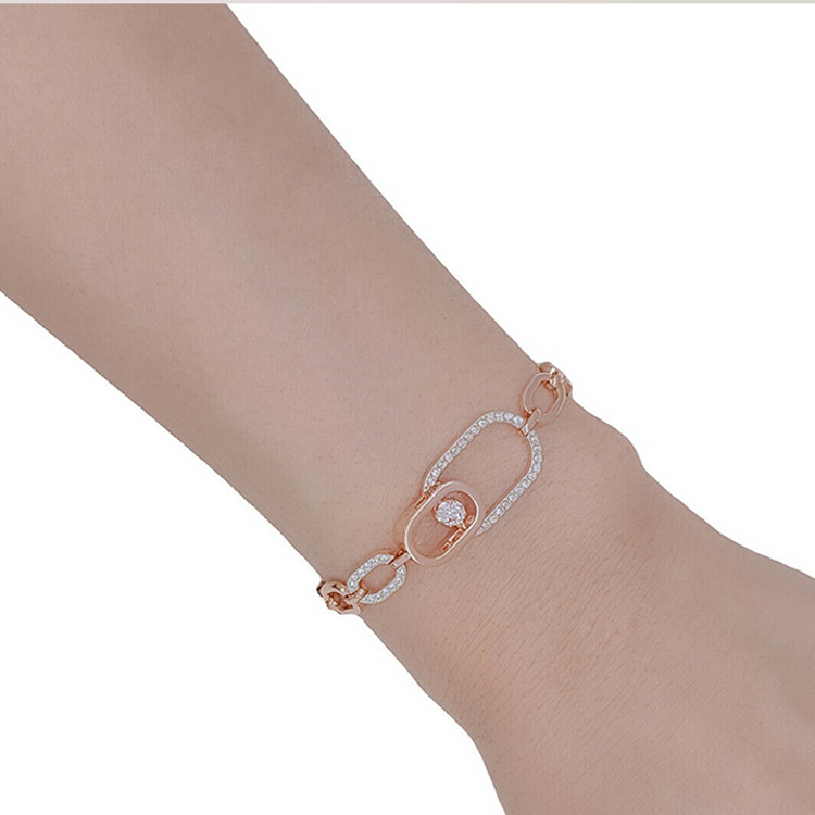 (Women) Swarovski Sparkling Dance North Bracelet  White/Rose Gold-Plated. 5554217 圖 6