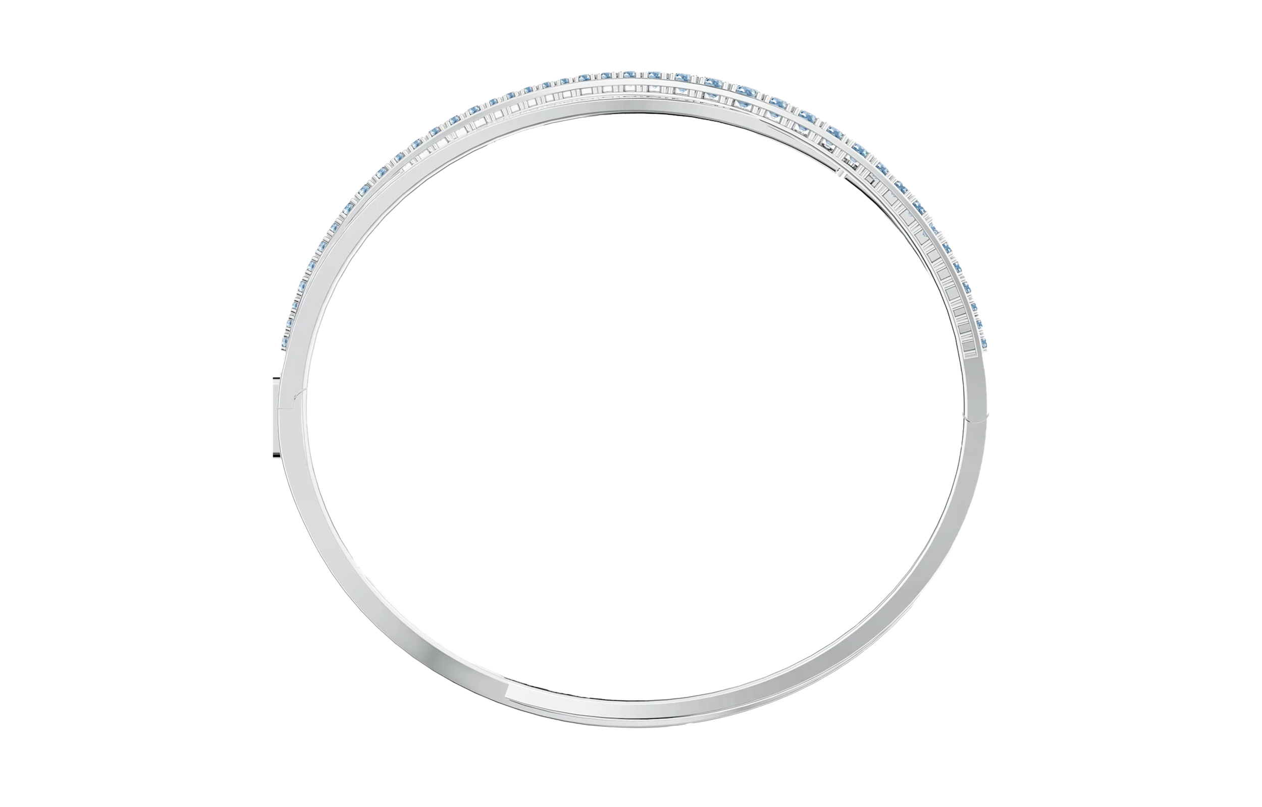 Shop (W) 施華洛世奇 Spiral Line 藍水晶鍍銠手鍊 5584652