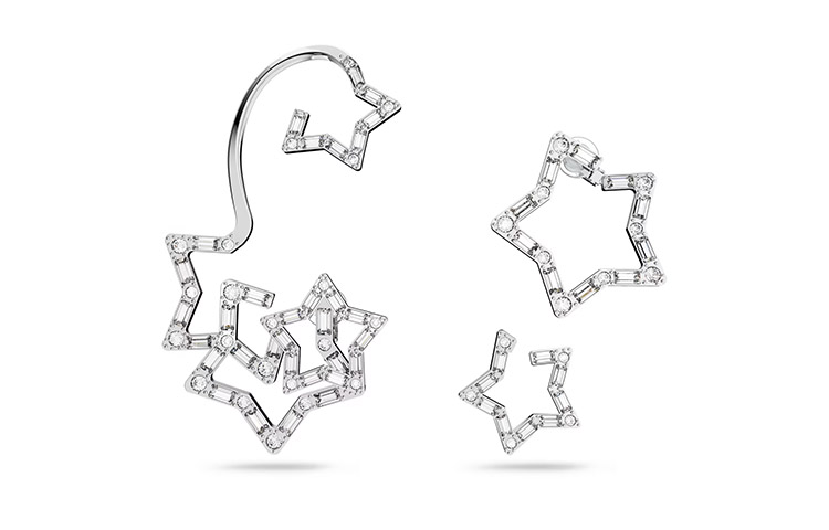 (Women) Swarovski Stella Luxury Womens Ear Cuff - Elegant & Chic Style 5617757
