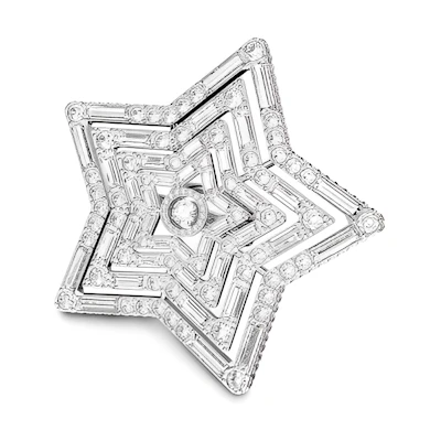 (Women) Swarovski Stilla Ring White Star Mixed-Cut Stylish Fashion Statement. 5626366