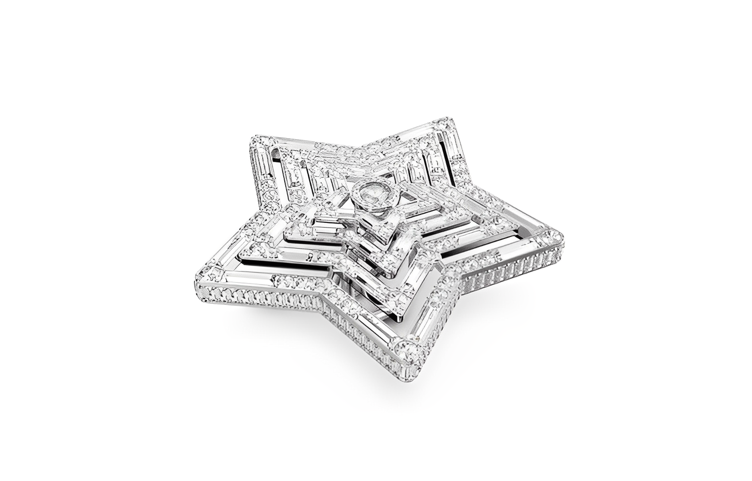 Lookbook (W) Anillo Swarovski Stilla Estrella Blanca Corte Mixto Moda Elegante. 5626366