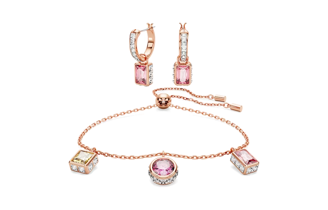 (Women) Swarovski Stilla Rose Gold  Bracelet with Embellished Decorations. 5662923