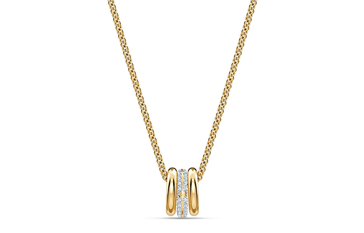 (Women) Swarovski Stone Pendant Necklace for Women in Gold Finish. 5523989