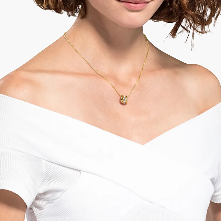 (Women) Swarovski Stone Pendant Necklace for Women in Gold Finish. 5523989 圖 5