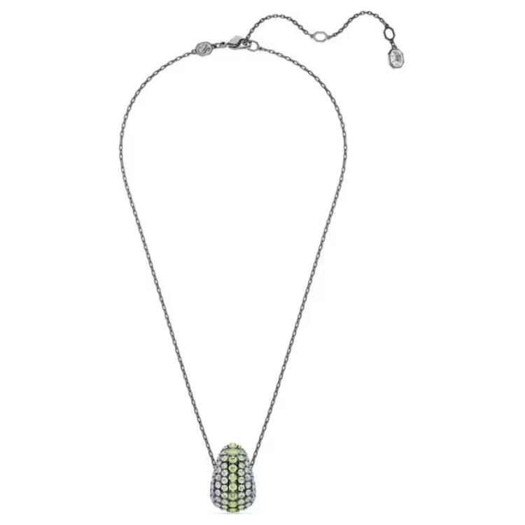 (Women) Swarovski Sublima Blue Green Crystal Pendant Rhodium-Plated Necklace for Women. 5692112 圖 4